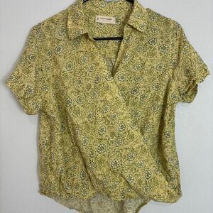 Lucky-brand Women's Green Blouse